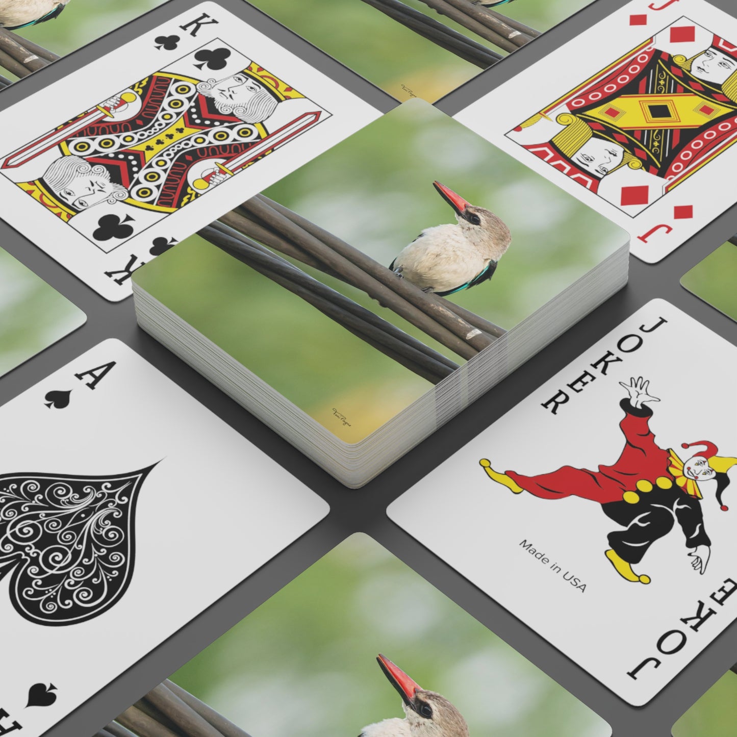 Nature and Wildlife Lover Kingfisher Playing Poker Cards Card Deck