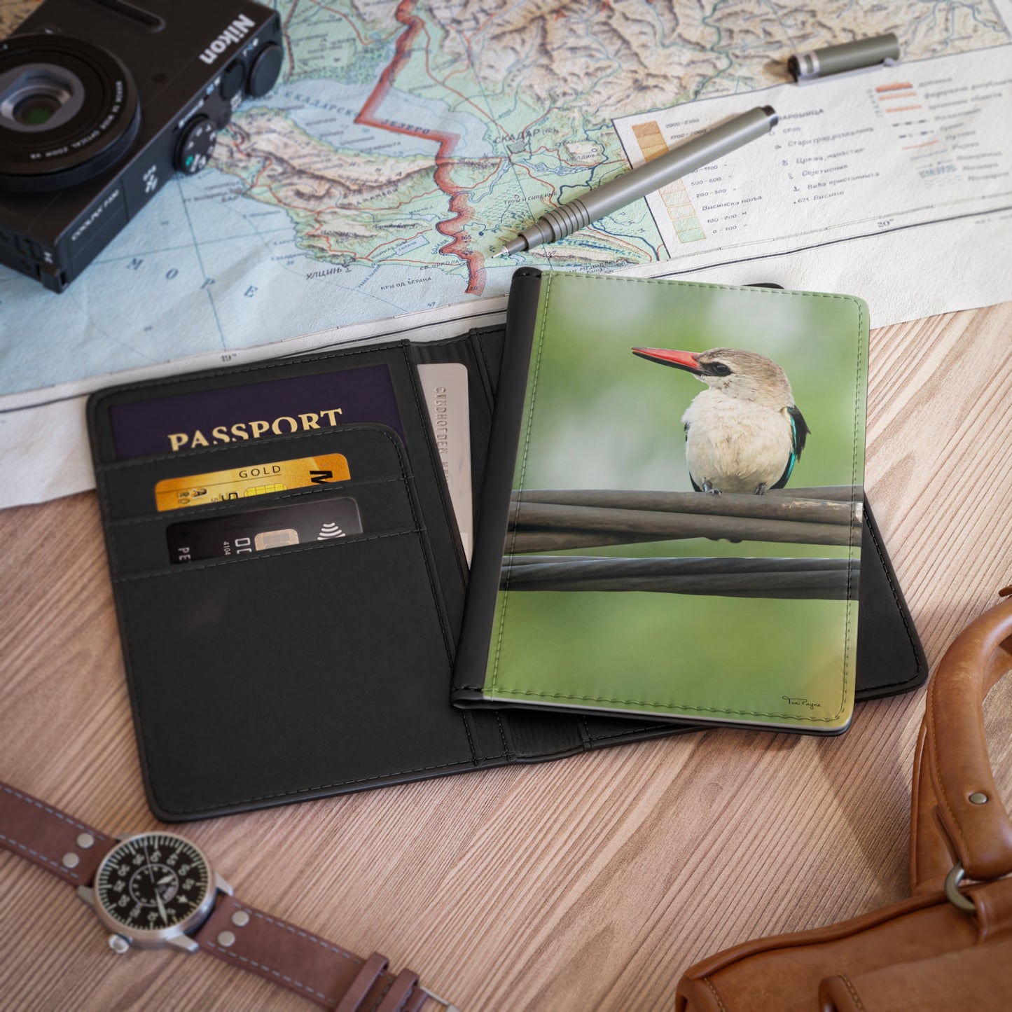 Nature and Wildlife Lover Kingfisher Passport Cover
