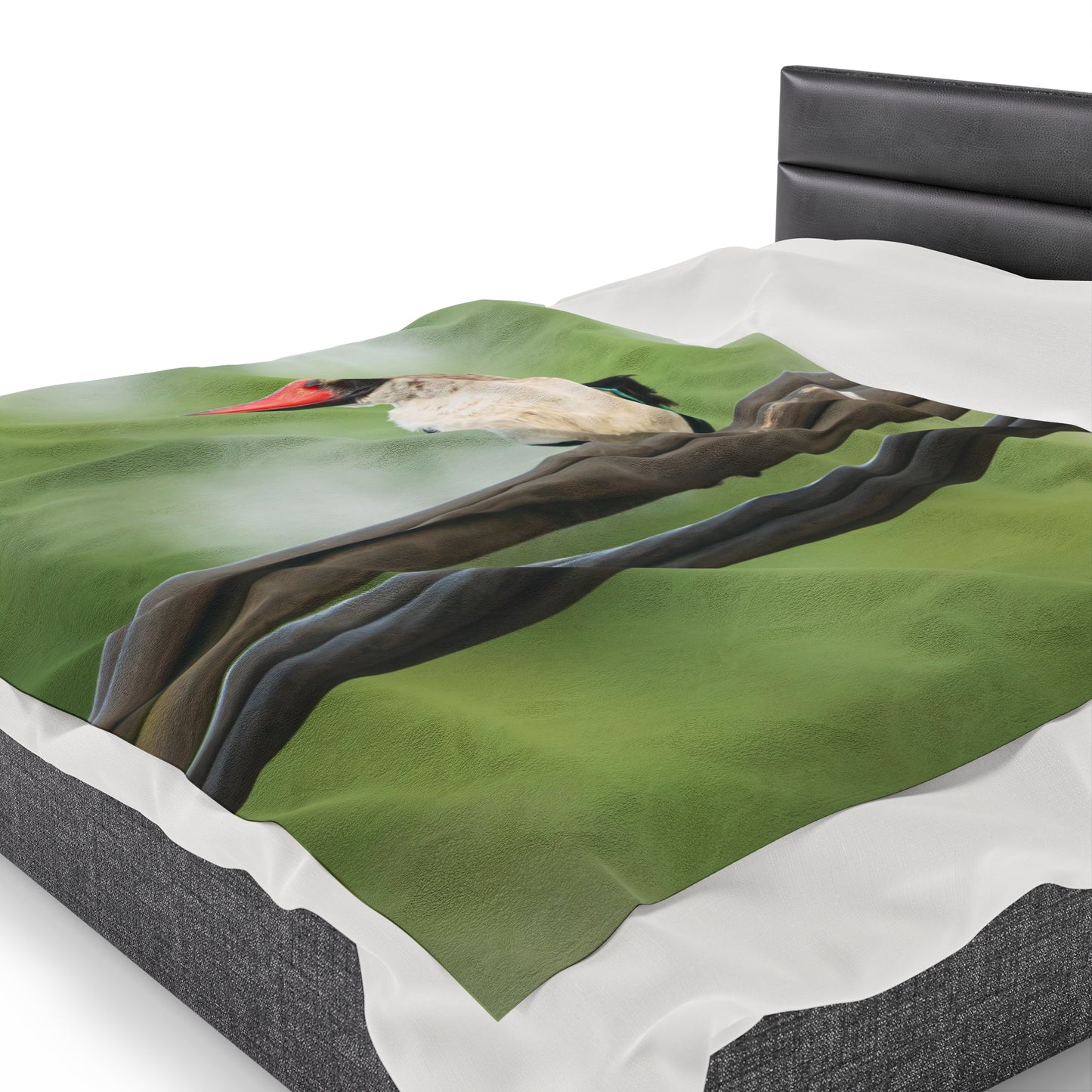 Nature and Wildlife Lover Kingfisher Velveteen Plush Blanket