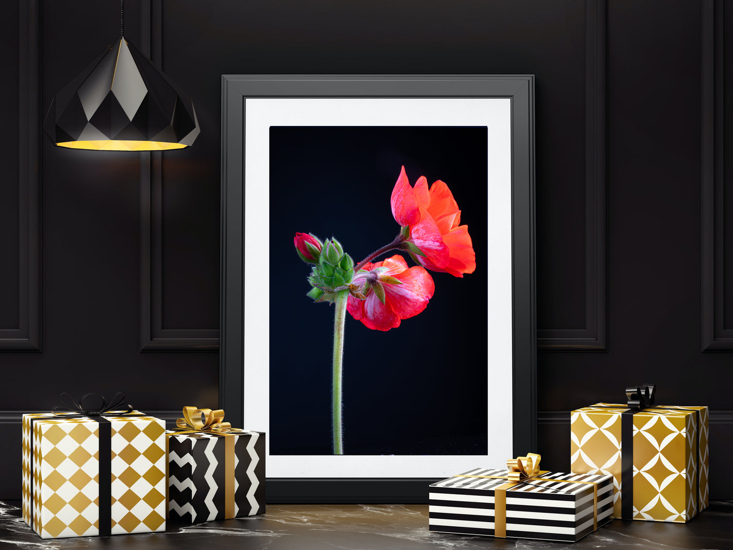 Nature Photography - Geranium Flower - Fine Art Print - Wall Art - Photo, Fine Art, Metal, Canvas, Print, Interior Decor