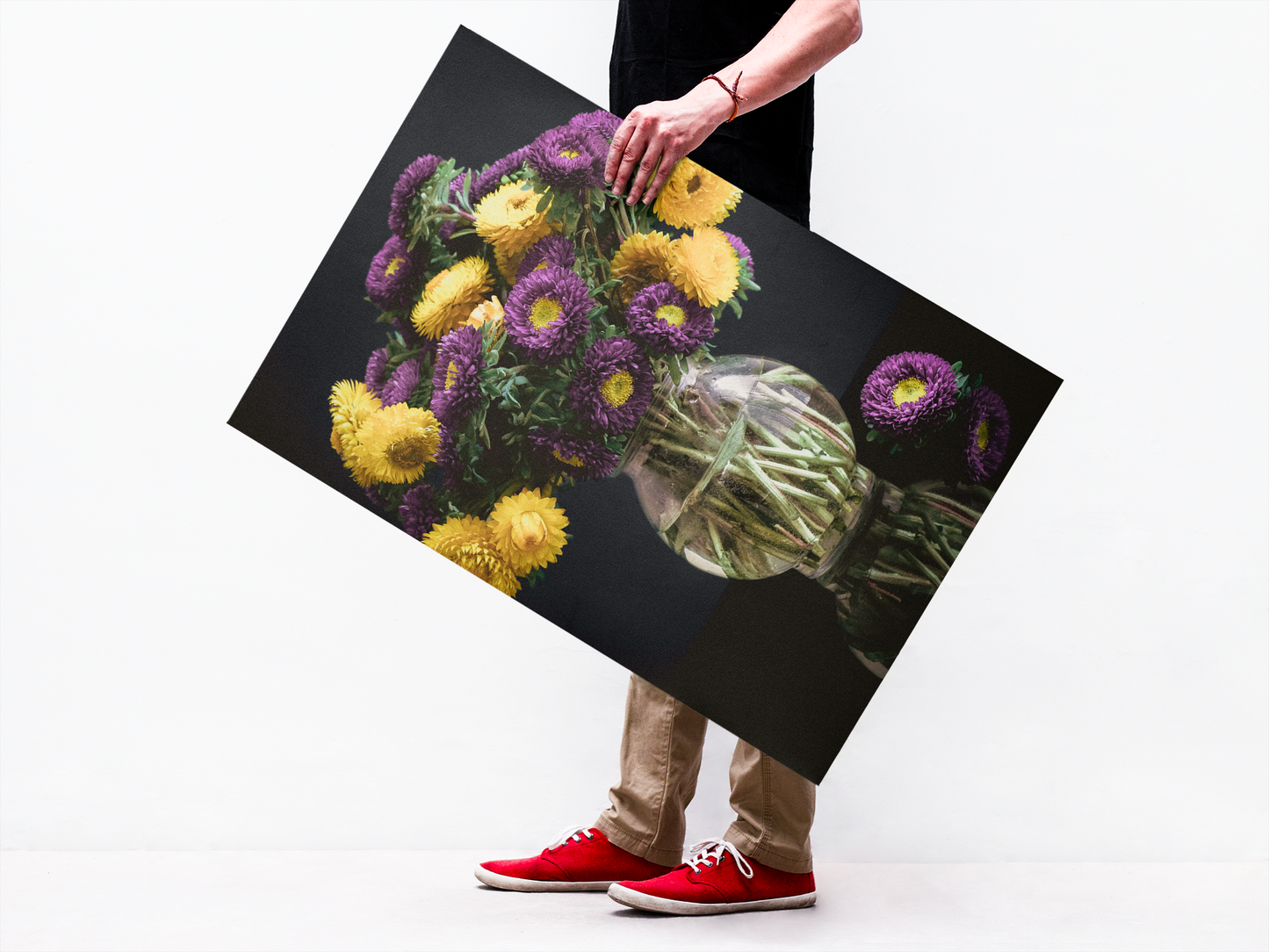 Still Life Photography | Purple and Yellow Flower Arrangement | Royal Enchantment - Fine art Wall Art Interior decor