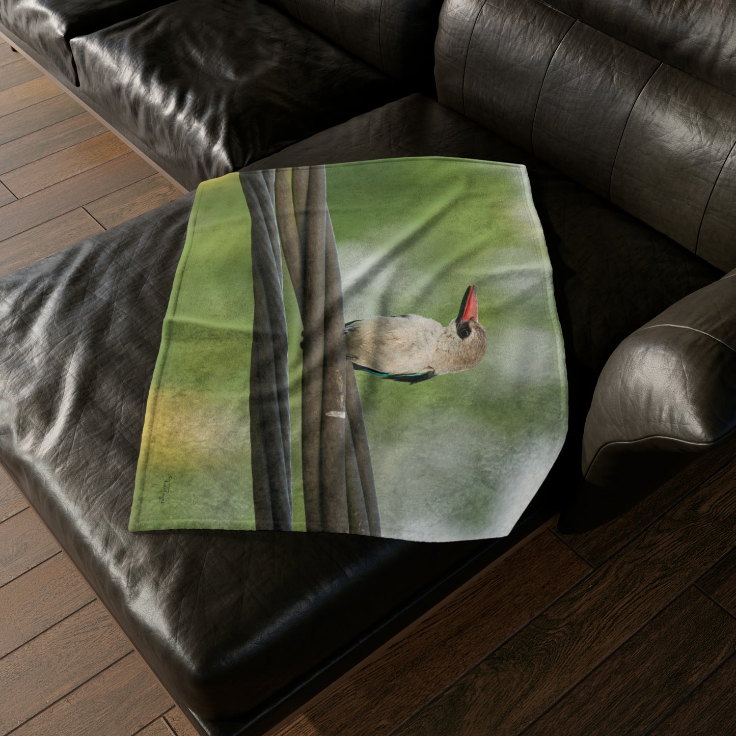 Nature and Wildlife Lover Kingfisher Soft Polyester Blanket