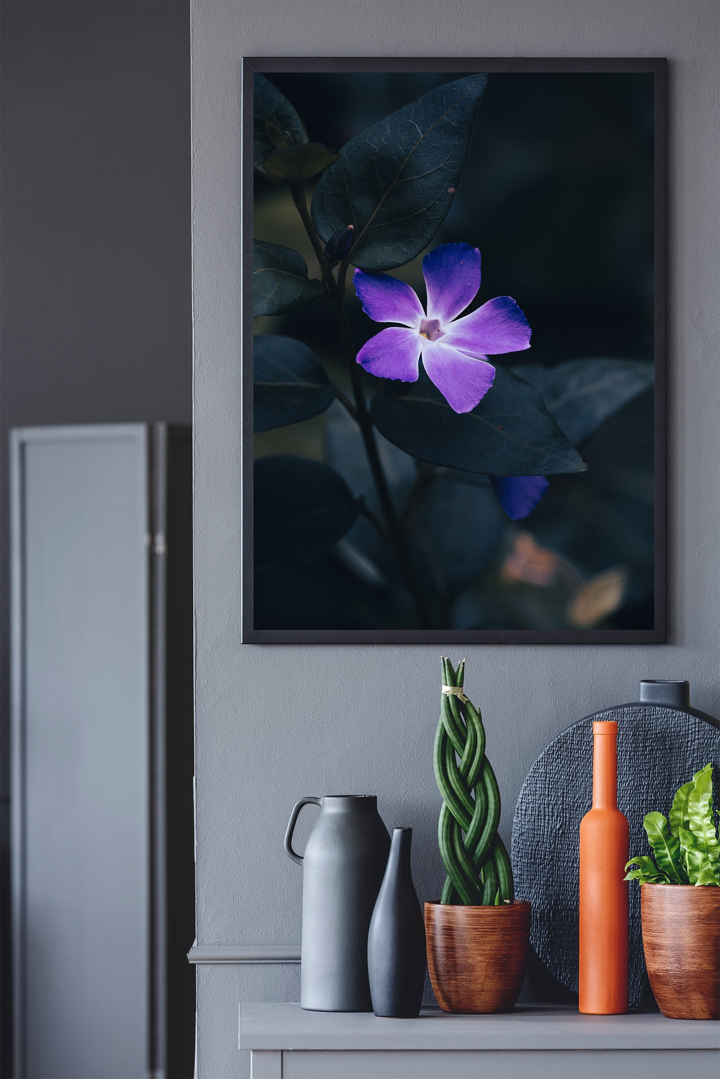 Nature Photography - Greater Periwinkle Flower - Fine Art Print - Wall Art - Photo, Fine Art, Metal, Canvas, Print,  Interior Decor