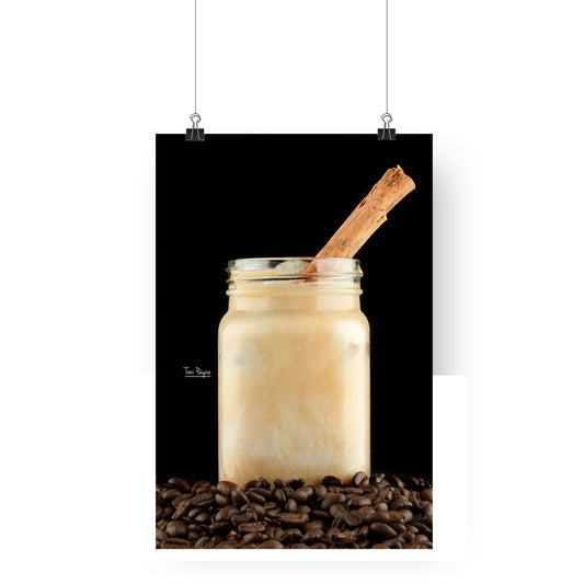 Food Photography - Cinnamon Coffee  |  Food Drink Wall Art Print | Toni Payne | Canvas | Fine Art Photo