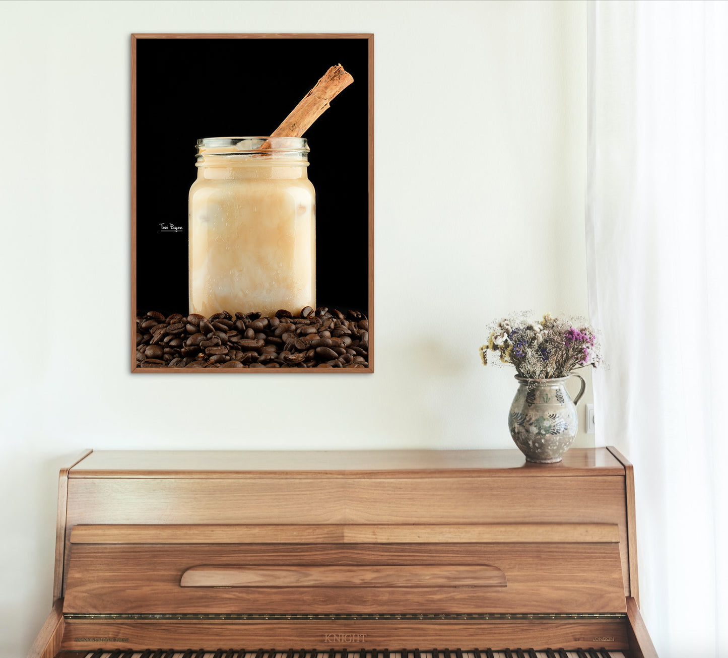 Cinnamon Coffee  |  Food Drink Wall Art Print | Toni Payne | Canvas | Fine Art Photo